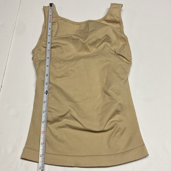 MeMoi V-Neck Wireless Support Shapewear Shaping  Tanktop Biege Size Large - Picture 6 of 7